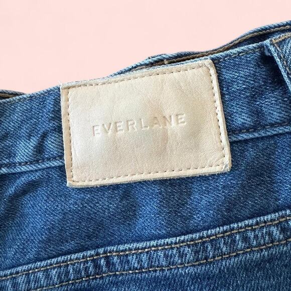 Everlane blue button fly cheeky denim shorts size 31 - Picture 5 of 5